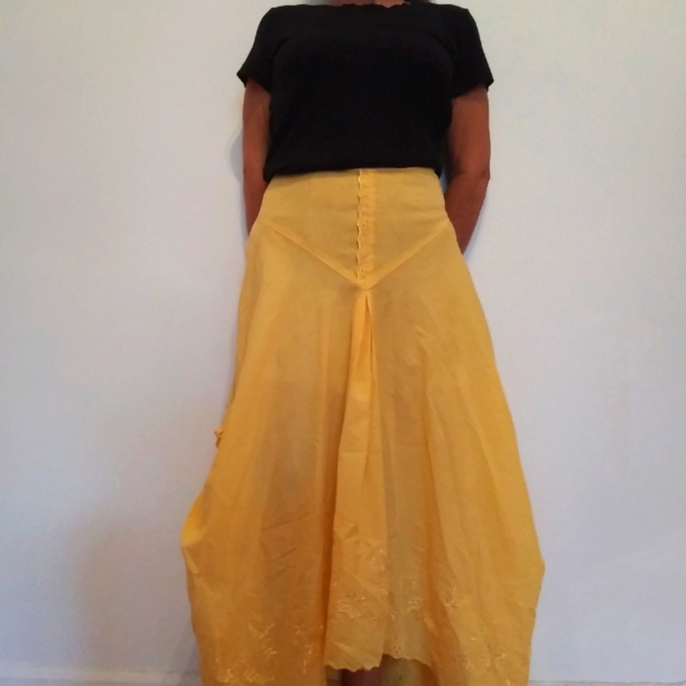 NWOT Unique Cottage-core ankle-length cotton skirt